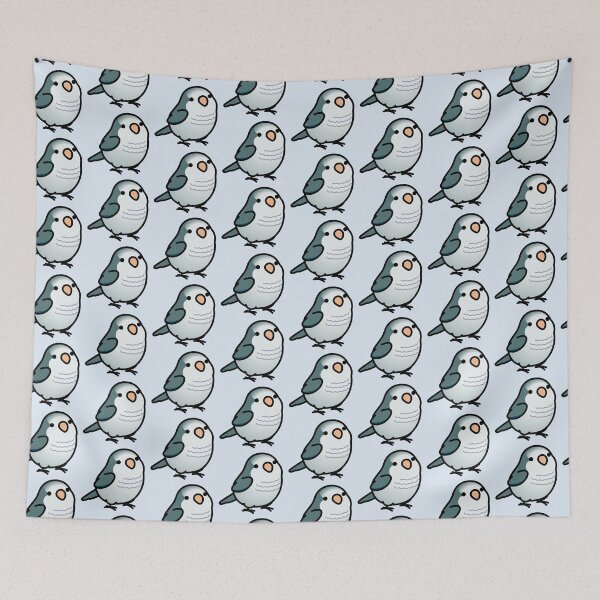 Item preview, Chubby Gray Quaker Parrot designed and sold by birdhism.