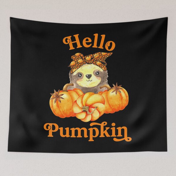 Item preview, Hello Pumpkin Cute Baby Sloth Fall Gifts Autumn Thanksgiving  designed and sold by Miriam Brayan.