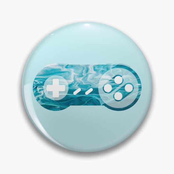 Item preview, Retro Gaming Controller 2 Blue Liquid Marble designed and sold by everything4eva.