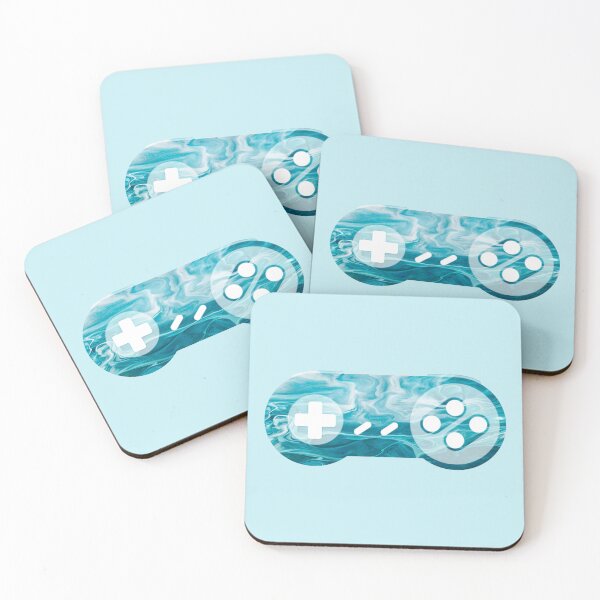 Item preview, Retro Gaming Controller 2 Blue Liquid Marble designed and sold by everything4eva.