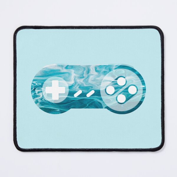 Item preview, Retro Gaming Controller 2 Blue Liquid Marble designed and sold by everything4eva.