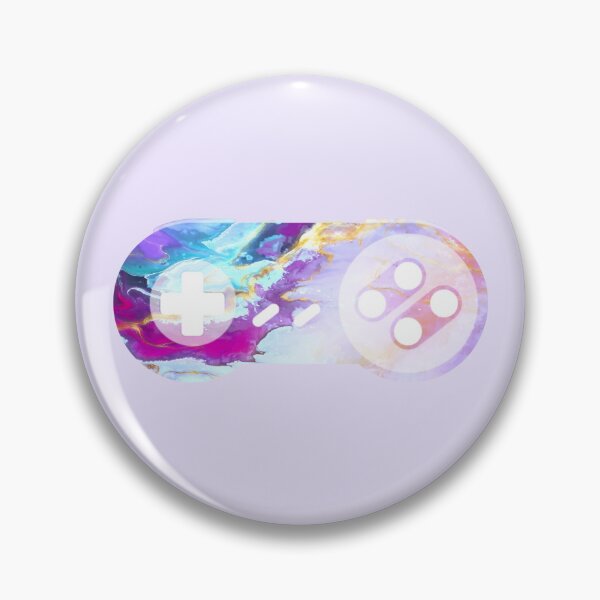 Item preview, Retro Gaming Controller 2 Psychedelic Liquid Marble Purple Blue designed and sold by everything4eva.