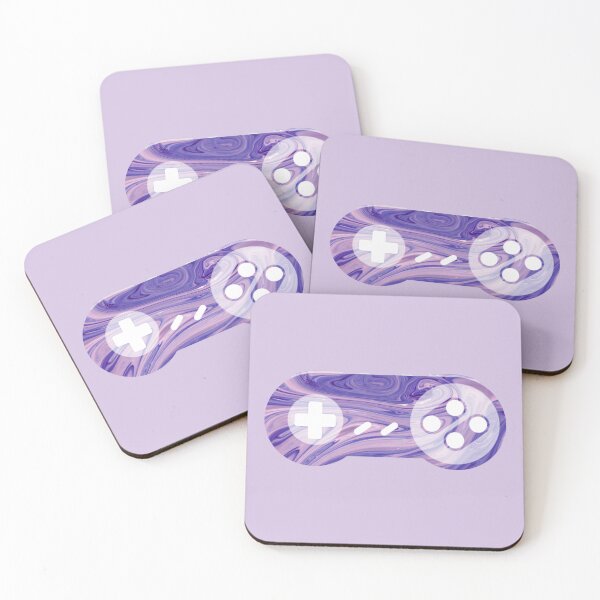 Item preview, Retro Gaming Controller 2 Psychedelic Liquid Marble Purple designed and sold by everything4eva.