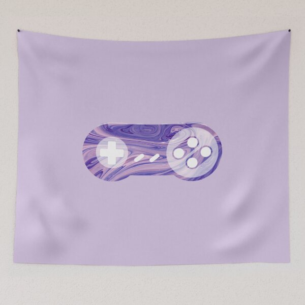 Item preview, Retro Gaming Controller 2 Psychedelic Liquid Marble Purple designed and sold by everything4eva.