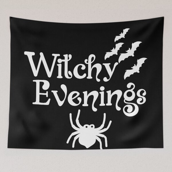 Item preview, Witchy Evenings Spider and Bats - Cute T-shirt Designs for wacky Halloween enthusiast designed and sold by Ridiculam Toga.