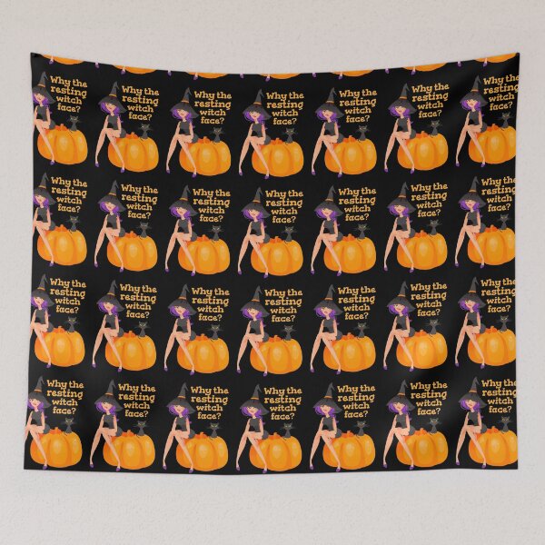 Item preview, Why The Resting Witch Face Funny Witch And Cat Design, Perfect For Halloween  designed and sold by TrulyEpoque.