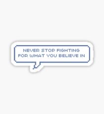 neva give up Sticker