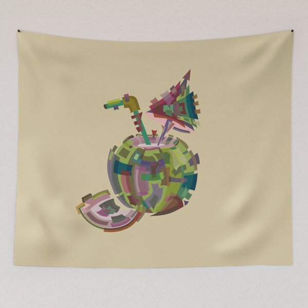 Item preview, Healthy Coconut Milk stylized art designed and sold by GREENOART.