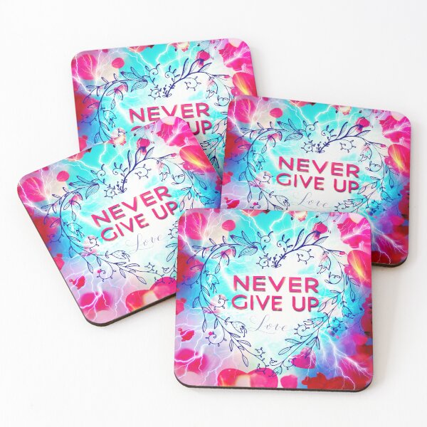 Item preview, never give up designed and sold by Begoll Art.