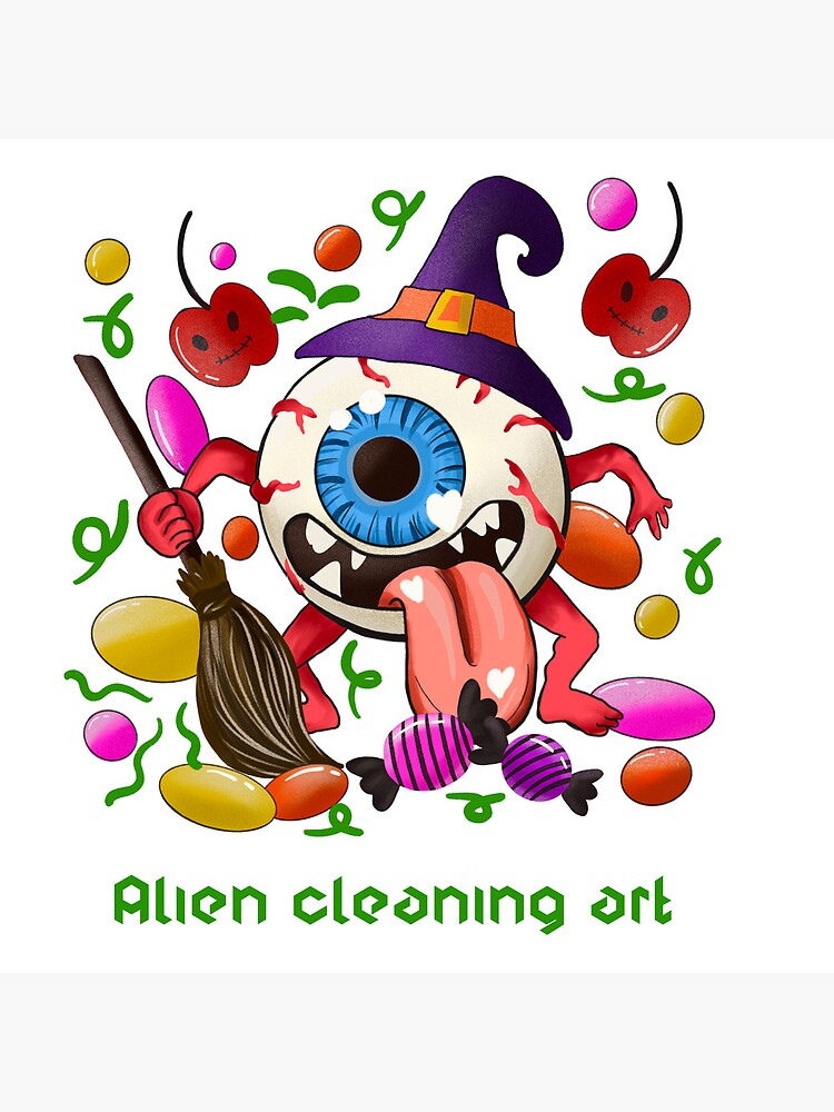 Thumbnail 5 of 5, Coasters (Set of 4), Alien cleaning arts. designed and sold by RAJSHIVA.