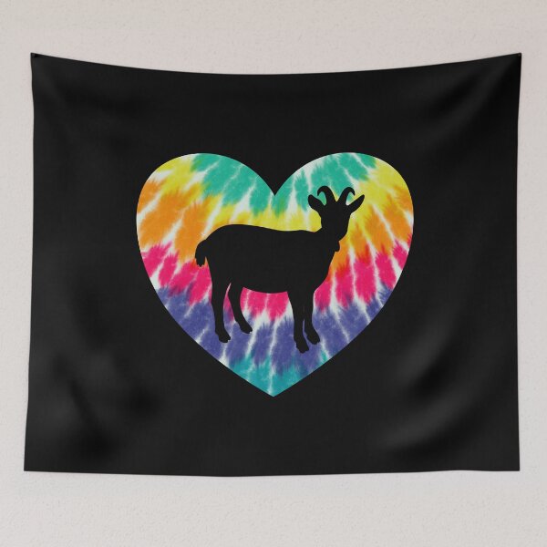 Item preview, Goat Heart With Tie dye Print For Goat Lover designed and sold by JokeGysen.