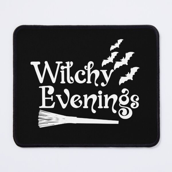 Item preview, Witchy Evenings Broom and Bats - Cute T-shirt Designs for wacky Halloween enthusiast designed and sold by Ridiculam Toga.