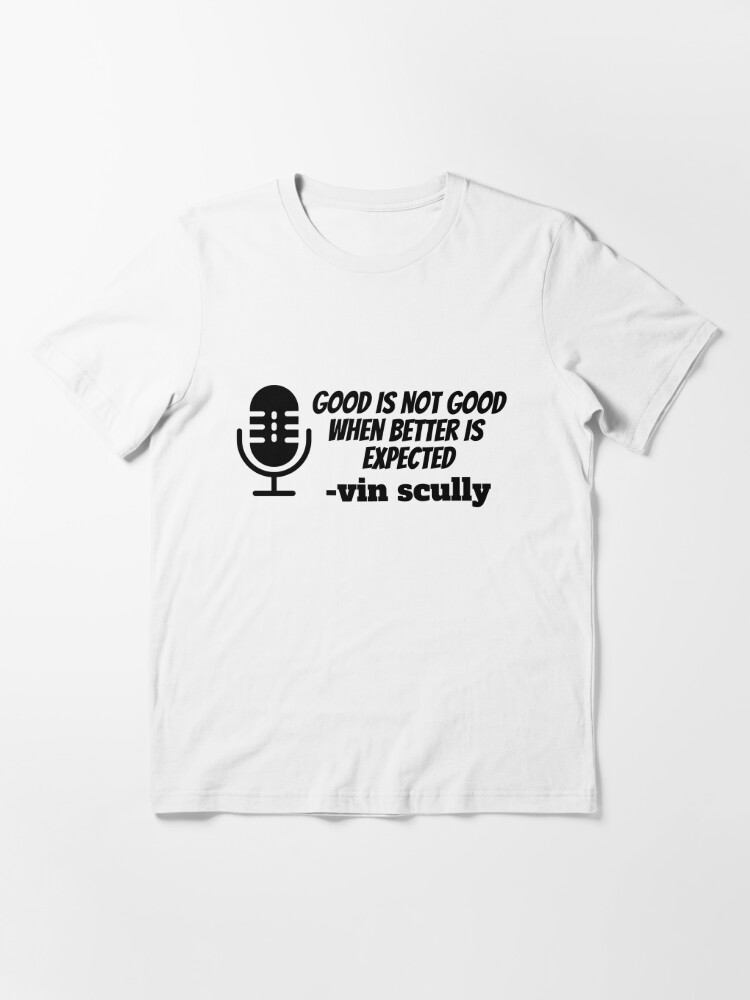 DODGERS Vin Scully T shirt White