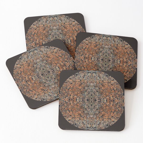Item preview, circle of bronze spirals designed and sold by chambergambit.