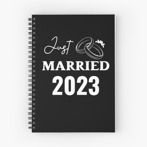 Item preview, Just Married 2023 Wedding Ring Groom Squad Party Planner designed and sold by SuccessSK.