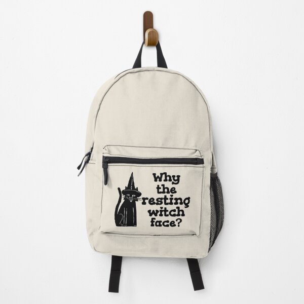 Item preview, Why The Resting Witch Face Funny Black Cat Black text Design, Perfect For Halloween designed and sold by TrulyEpoque.