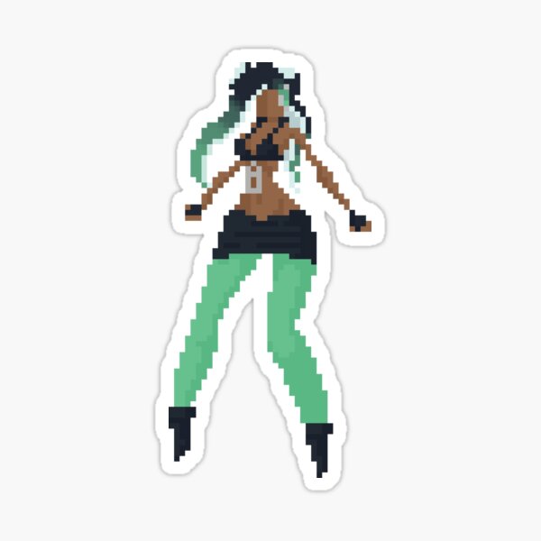 Marina - Splatoon 2 Pixel Art Busty Sticker