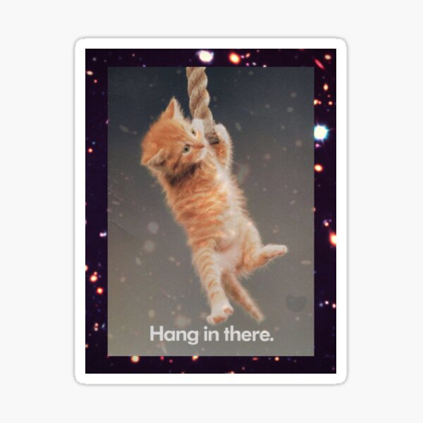 Item preview, Hang In There, Space Kitty designed and sold by koopkaty.