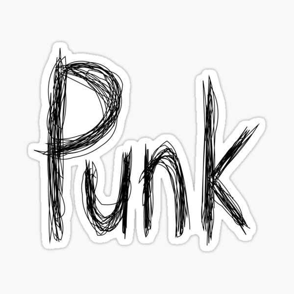 punk guys girls DIY PUNK ROCK music Bumper Sticker