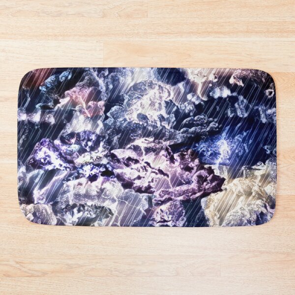 Item preview, rain, thunderstorm, clouds, lightning, flashes, very peri, multicolored thunderstorm, oblique downpour, darkness light, abstract designed and sold by Maria Mihailova.