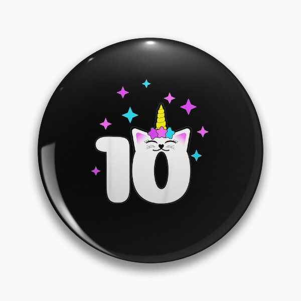 Item preview, Kids 10 Year Old Cat Unicorn Caticorn 10th Birthday Party Girls  designed and sold by KeiraFaheySH.