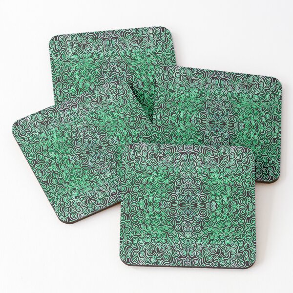 Item preview, green spirals designed and sold by chambergambit.