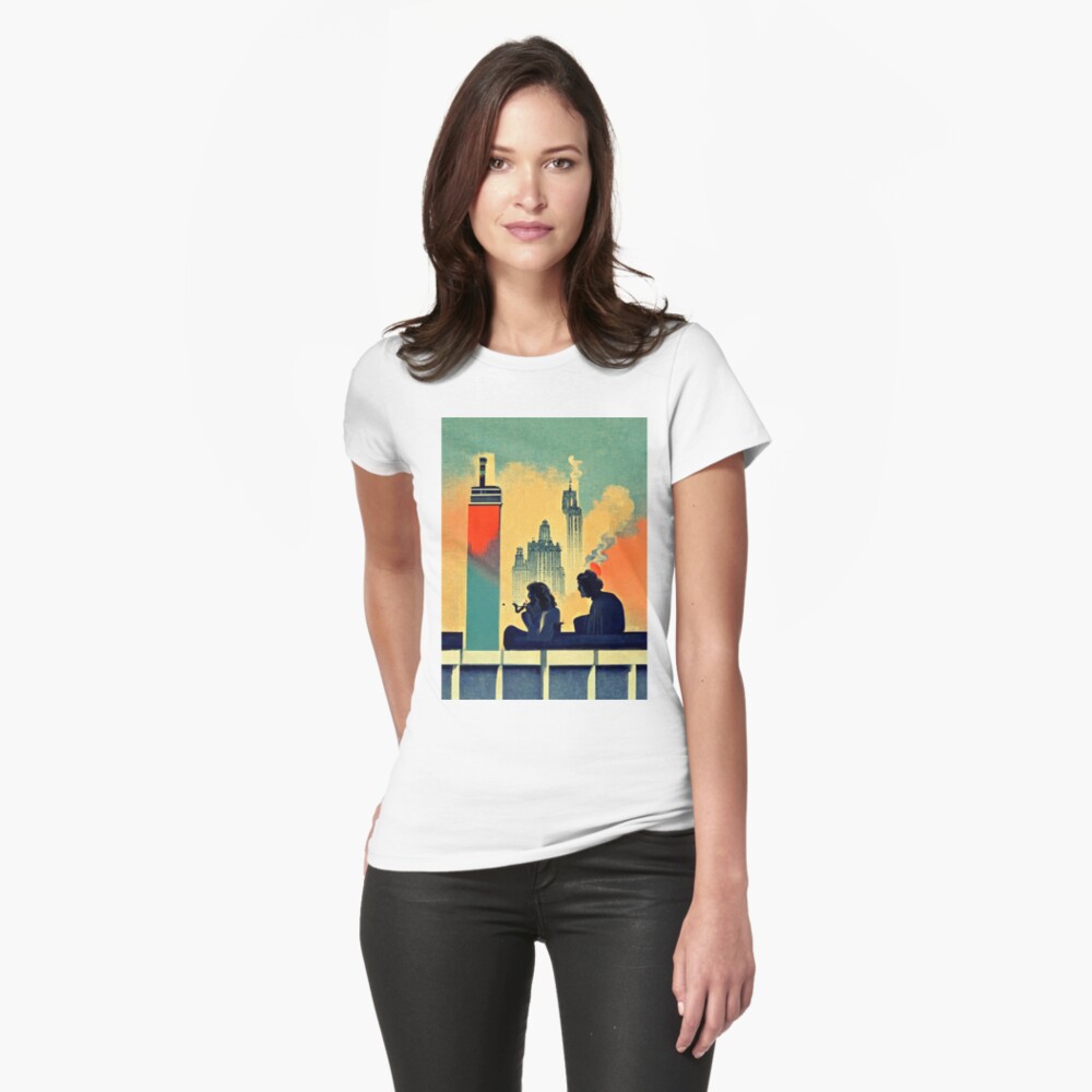 deificusArt Oakland California Black Silhouette Skyline Art Women's T-Shirt