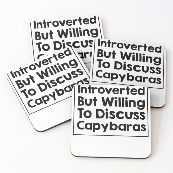 Item preview, Introverted but willing to discuss Capybaras designed and sold by AdelDa19.