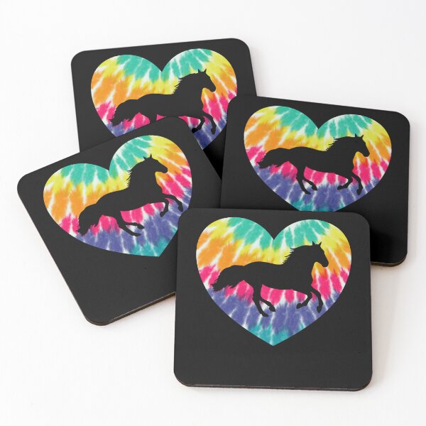 Item preview, Horse Heart With Tie dye Print For Horse Lover designed and sold by JokeGysen.
