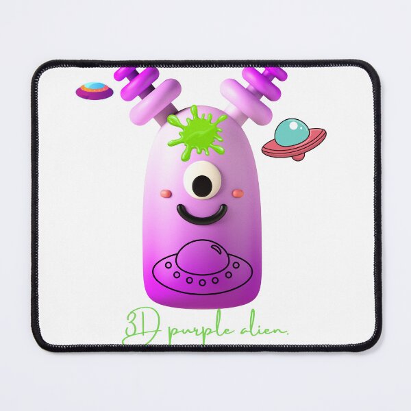 Item preview, Purple alien 3d designed and sold by RAJSHIVA.