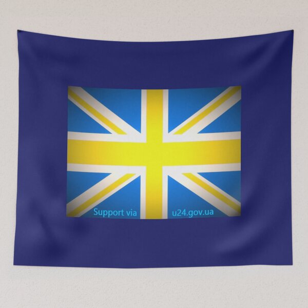 Item preview, Ukrainian / Union Flag designed and sold by Hunnybugs.