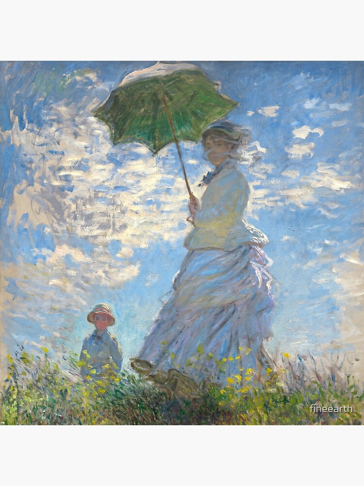 The Walk, Woman with a Parasol by Claude Monet Tote Bag by Palazzo