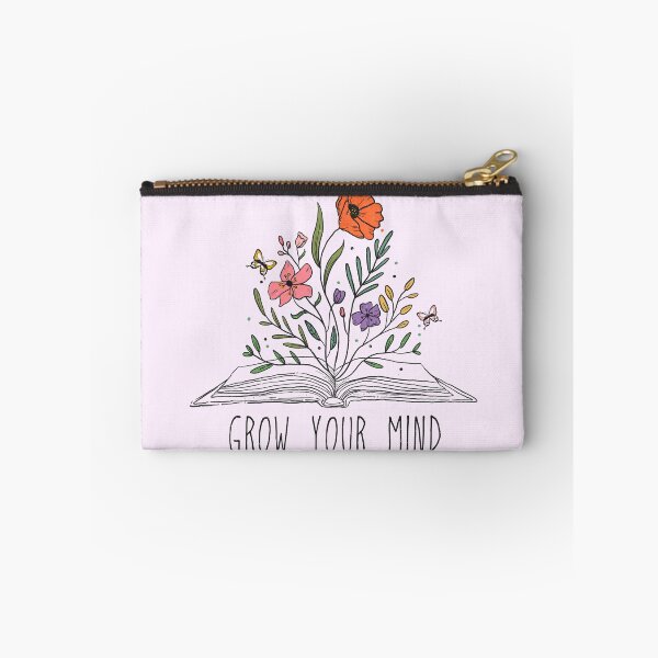 Item preview, Grow Your Mind Open Book With Flowers  designed and sold by Dollfacedesign.