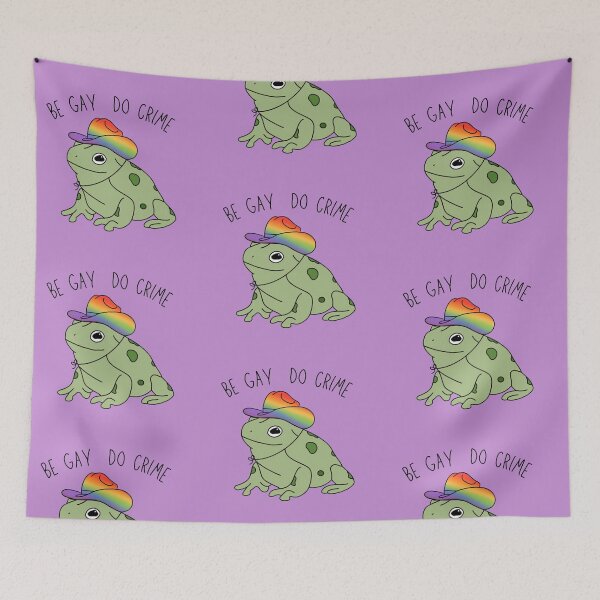Item preview, Copy of Be Gay Do Crime Frog designed and sold by toadsforall.