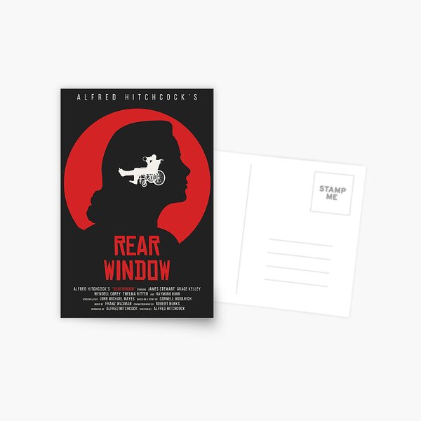 Vista previa del artículo con la obra «Ventana trasera de Alfred Hitchcock», diseñado y vendido por MonoMagic.