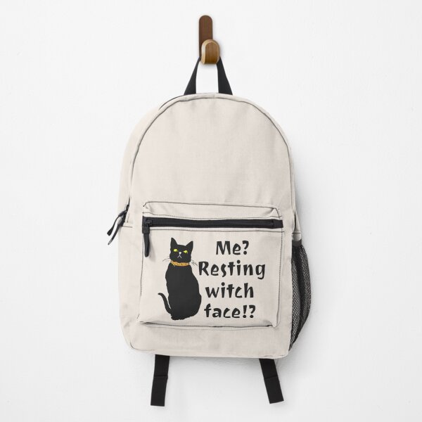 Item preview, Me? Resting Witch Face!? Funny Black Cat Pumpkin Black Text Design, Perfect For Halloween designed and sold by TrulyEpoque.
