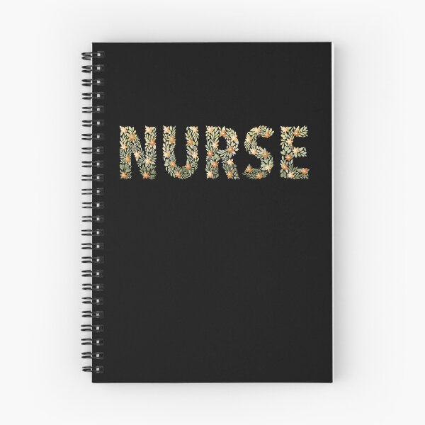 Item preview, Nurse orange floral nature  designed and sold by Medisigne.