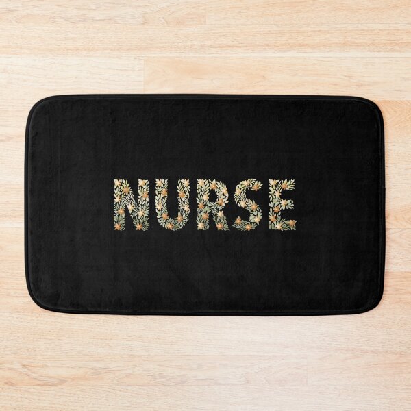 Item preview, Nurse orange floral nature  designed and sold by Medisigne.