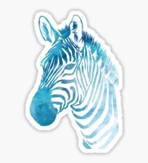 Watercolour Zebra Sticker