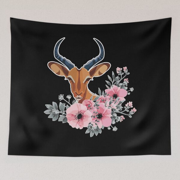 Item preview, Antelope - Cute Antelope Flowers designed and sold by UnknownArtistt.