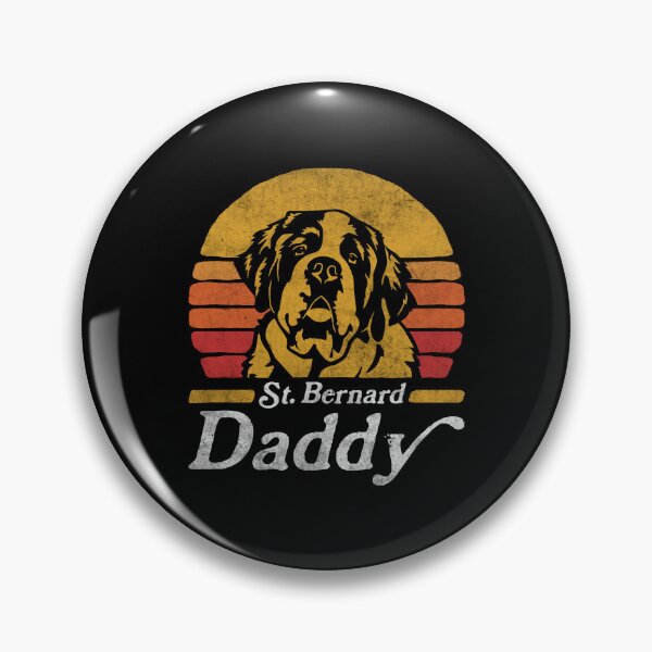 Item preview, Retro Vintage Saint Bernard Daddy designed and sold by More Cute Dogs.