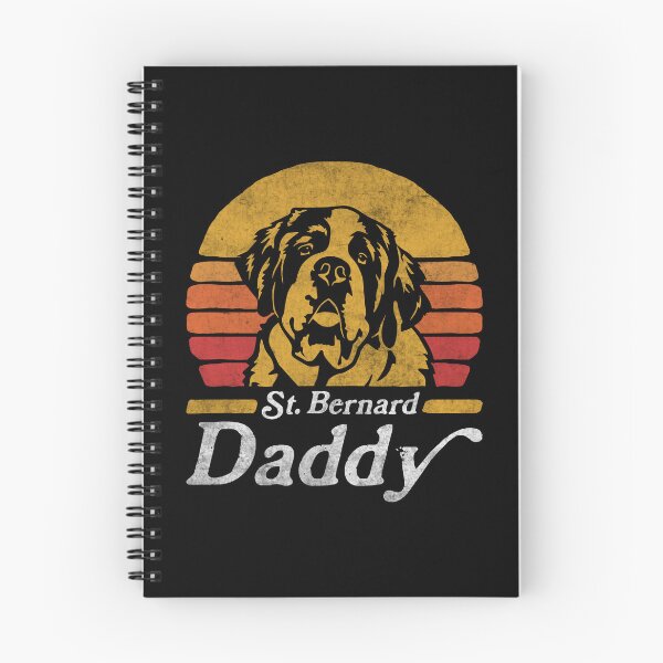 Item preview, Retro Vintage Saint Bernard Daddy designed and sold by More Cute Dogs.