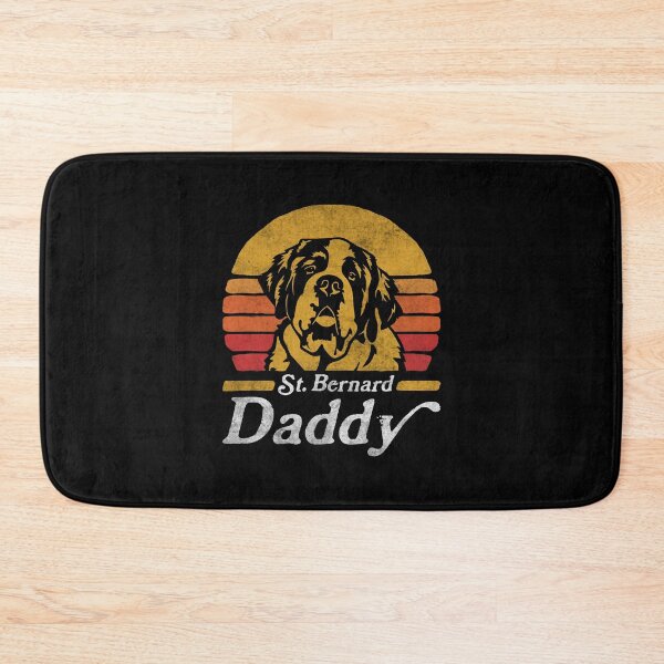 Item preview, Retro Vintage Saint Bernard Daddy designed and sold by More Cute Dogs.