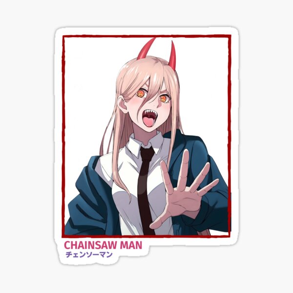 "POWER CHAINSAW MAN" Sticker for Sale by DianeSlayton Redbubble