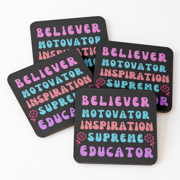 Item preview, Motivator Believer Innovator Educator,supreme Cute Gift for Teachers,Teacher Presents Classic T-Shirt Essential T-Shirt designed and sold by Henk GoGo T-Shirts ⭐️⭐️⭐️⭐️⭐️.