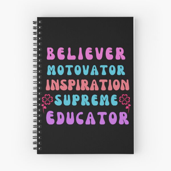 Item preview, Motivator Believer Innovator Educator,supreme Cute Gift for Teachers,Teacher Presents Classic T-Shirt Essential T-Shirt designed and sold by Henk GoGo T-Shirts ⭐️⭐️⭐️⭐️⭐️.