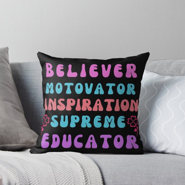 Item preview, Motivator Believer Innovator Educator,supreme Cute Gift for Teachers,Teacher Presents Classic T-Shirt Essential T-Shirt designed and sold by Henk GoGo T-Shirts ⭐️⭐️⭐️⭐️⭐️.