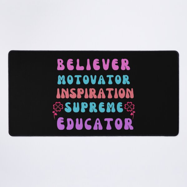 Item preview, Motivator Believer Innovator Educator,supreme Cute Gift for Teachers,Teacher Presents Classic T-Shirt Essential T-Shirt designed and sold by Henk GoGo T-Shirts ⭐️⭐️⭐️⭐️⭐️.