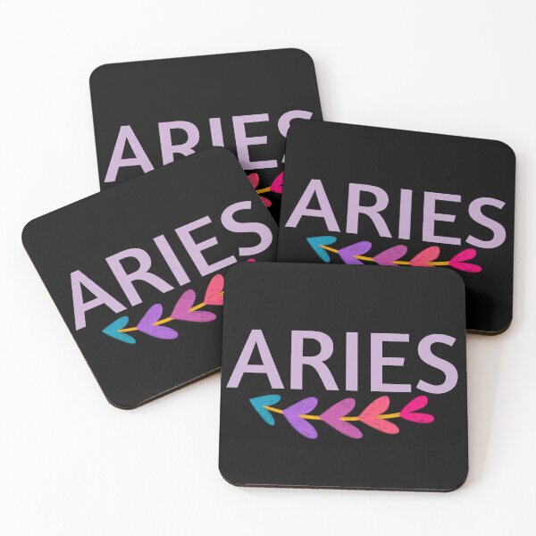 Item preview, Aries Zodiac Sign With Leafy Hearts designed and sold by Hellofriendco.