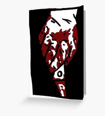 Bloody Knife Greeting Card